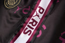 KIT PASSEIO COM CAPUZ - PARIS SAINT GERMAIN (PSG) - PRETO E ROXO