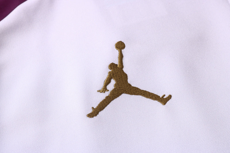 KIT PASSEIO - PARIS SAINT GERMAIN (PSG) - ROXO, BRANCO E DOURADO JORDAN