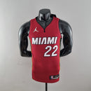 CAMISA MIAMI HEAT - ICON EDITION 75TH ANNIVERSARY - NIKE BRILHANTE - VERMELHA - 2021/ 2022