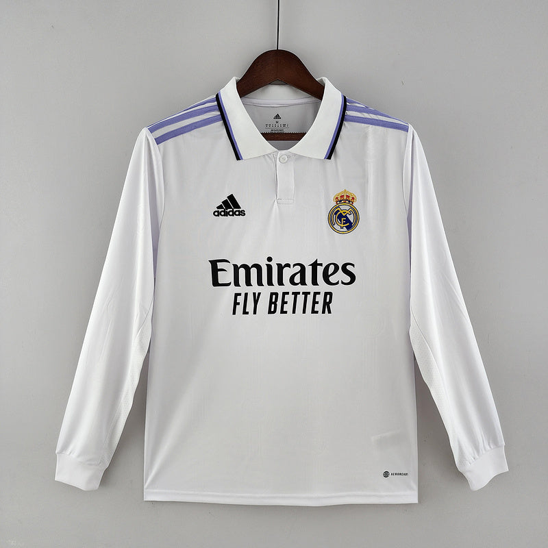 CAMISA REAL MADRID - MANGA LONGA -  CASA/ HOME - TORCEDOR - 22/23