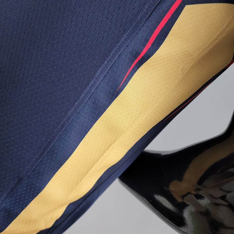 CAMISA NEW ORLEANS PELICANS - AZUL COM NIKE BRILHANTE - ICON EDITION 75TH ANNIVERSARY - 2021/ 2022