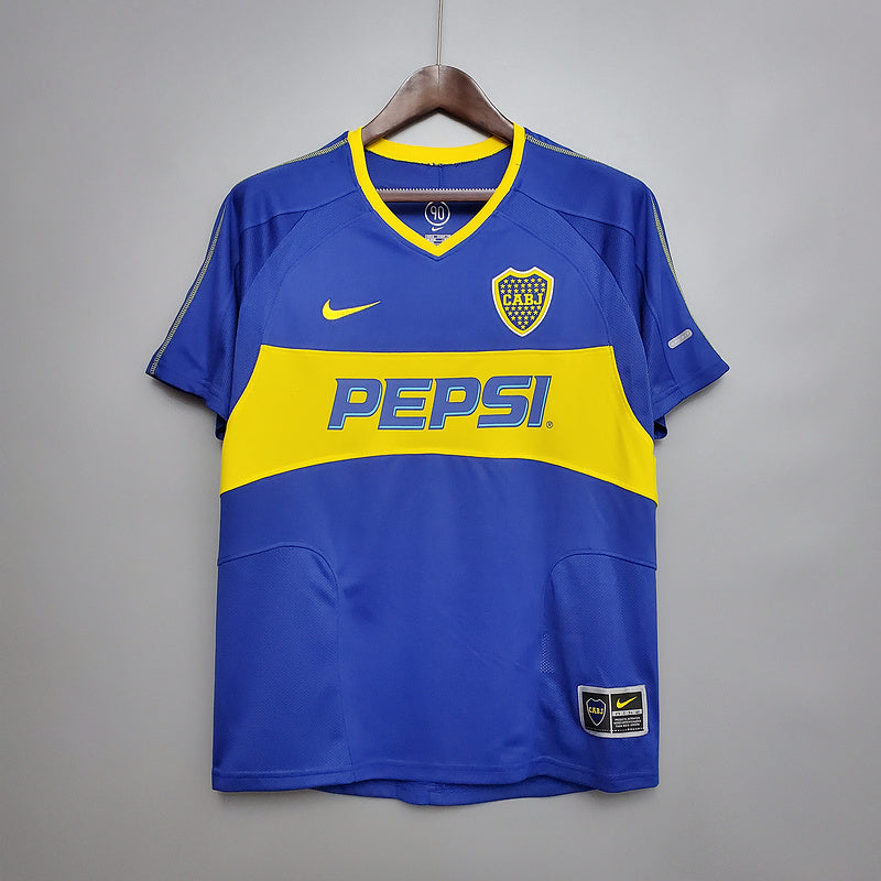 CAMISA BOCA JUNIORS - RETRÔ - TORCEDOR - 2003