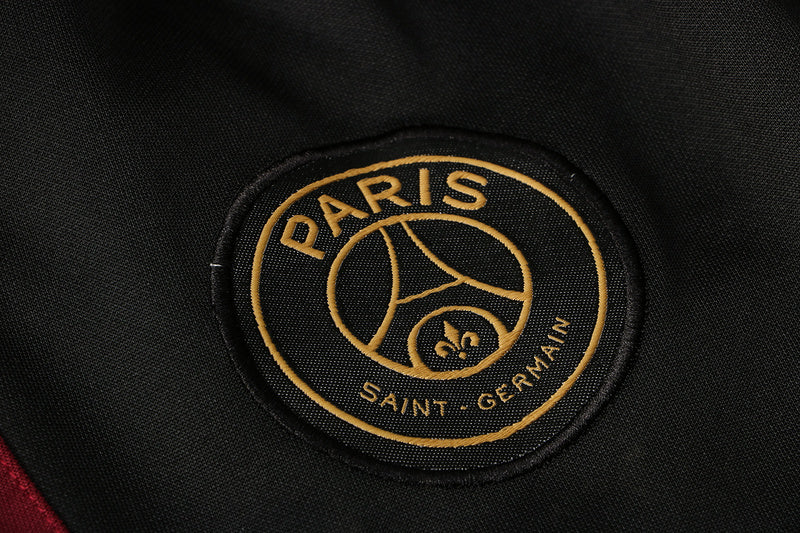 KIT PASSEIO COM CAPUZ - PARIS SAINT GERMAIN (PSG) - PRETO E BRANCO
