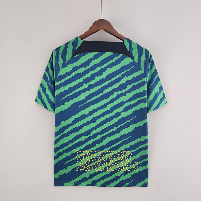 CAMISA BRASIL - CONCEITO VERDE E AZUL - TORCEDOR - 22/ 23