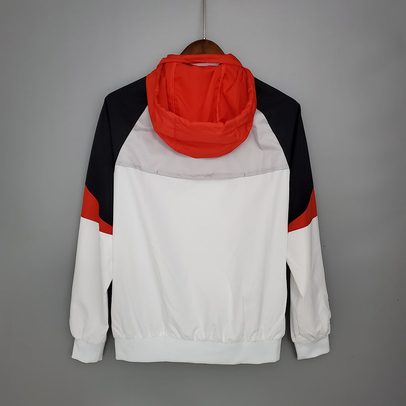 CORTA VENTO - LIVERPOOL- BRANCO, PRETO E VERMELHO