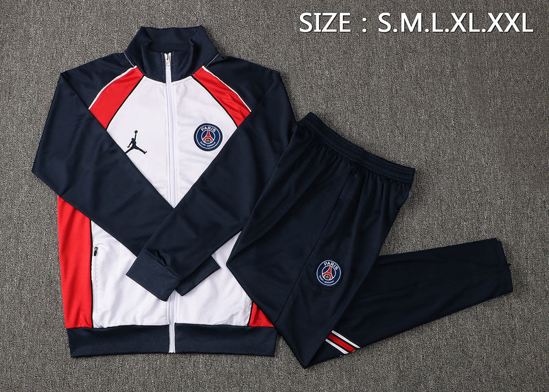 KIT PASSEIO - PARIS SAINT GERMAIN (PSG) - BRANCO, AZUL E VERMELHO