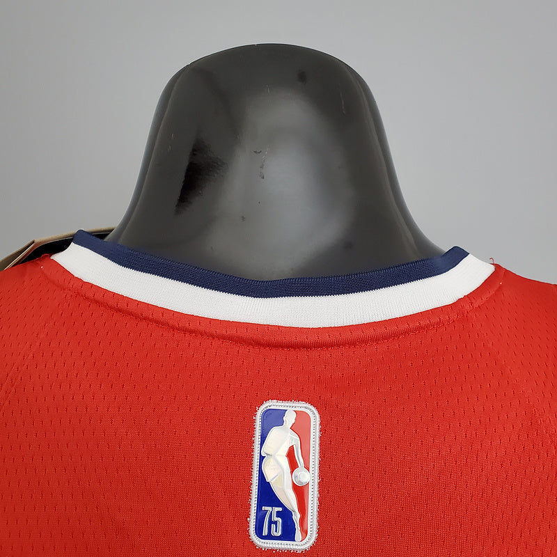 CAMISA WASHINGTON WIZARDS - 75TH ANNIVERSARY - BRANCA - ICON EDITION - 2021