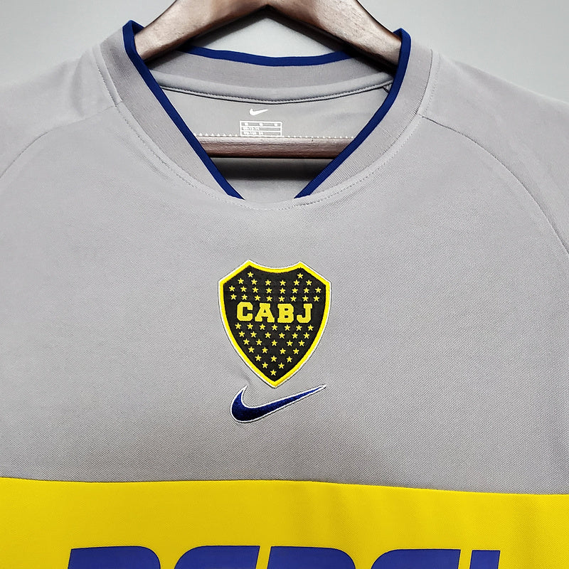 CAMISA BOCA JUNIORS - RETRÔ - TORCEDOR - 2002
