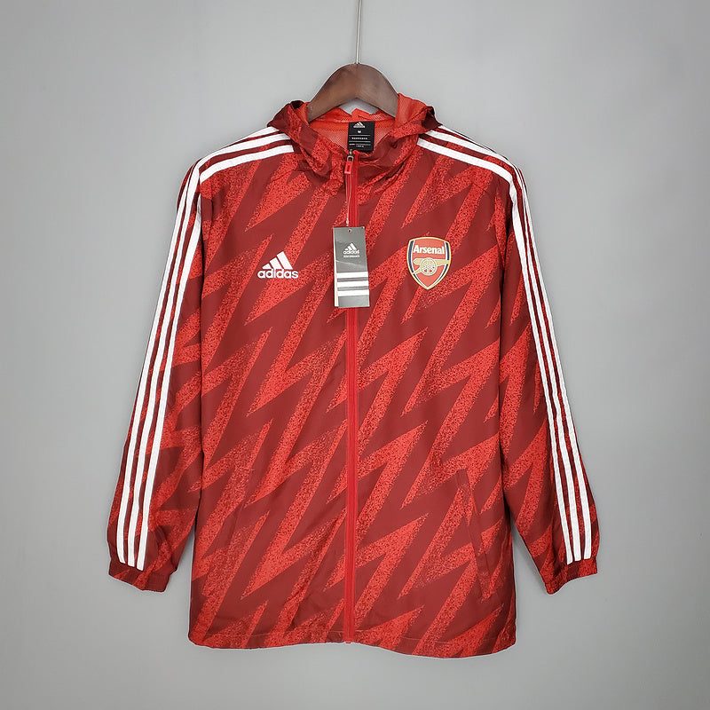 CORTA VENTO - ARSENAL - VERMELHO E BRANCO