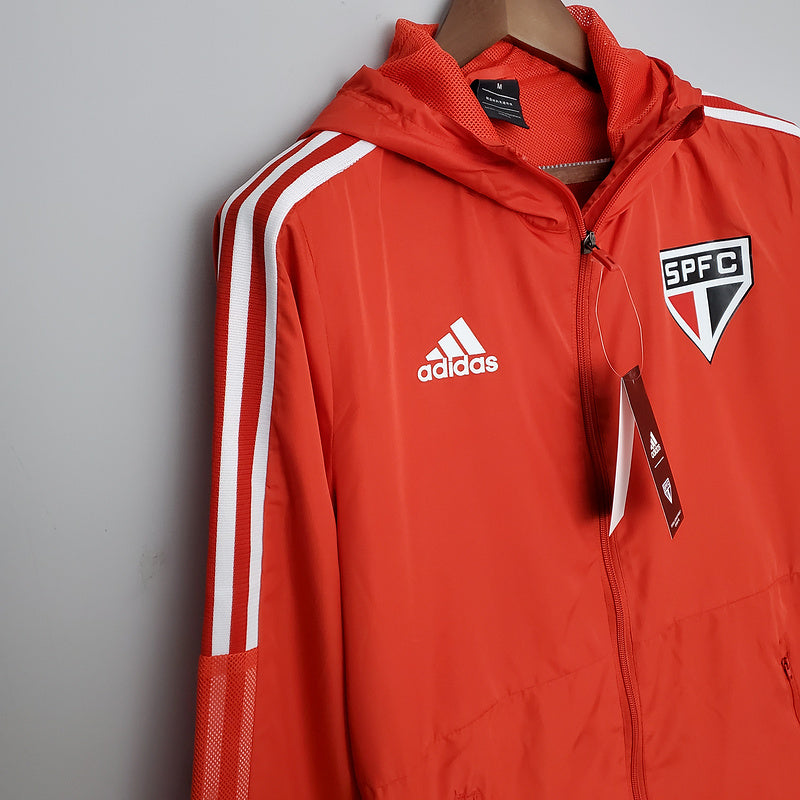 CORTA VENTO - SÃO PAULO - VERMELHO E BRANCO - 2022