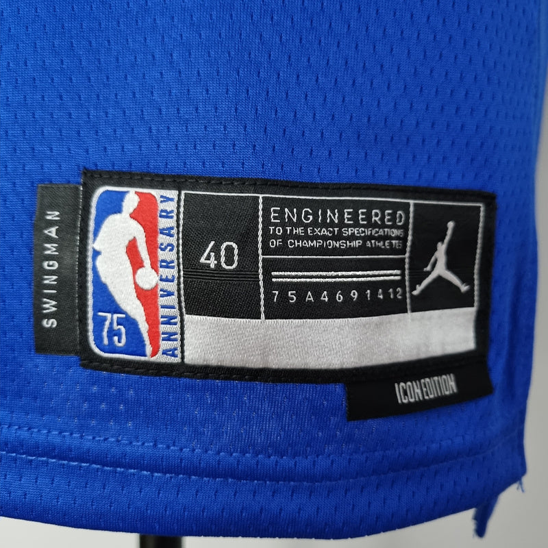 CAMISA ORLANDO MAGIC - AZUL COM JORDAN BRILHANTE - ICON EDITION 75TH ANNIVERSARY - 2021/ 2022