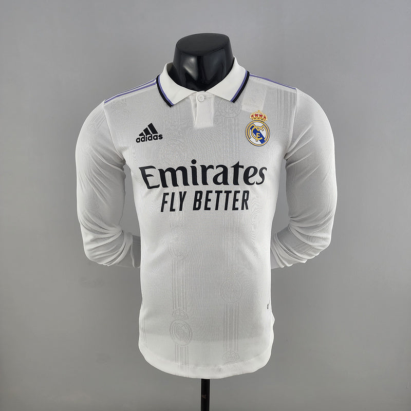 CAMISA REAL MADRID - MANGA LONGA -  CASA/ HOME - JOGADOR 22/23