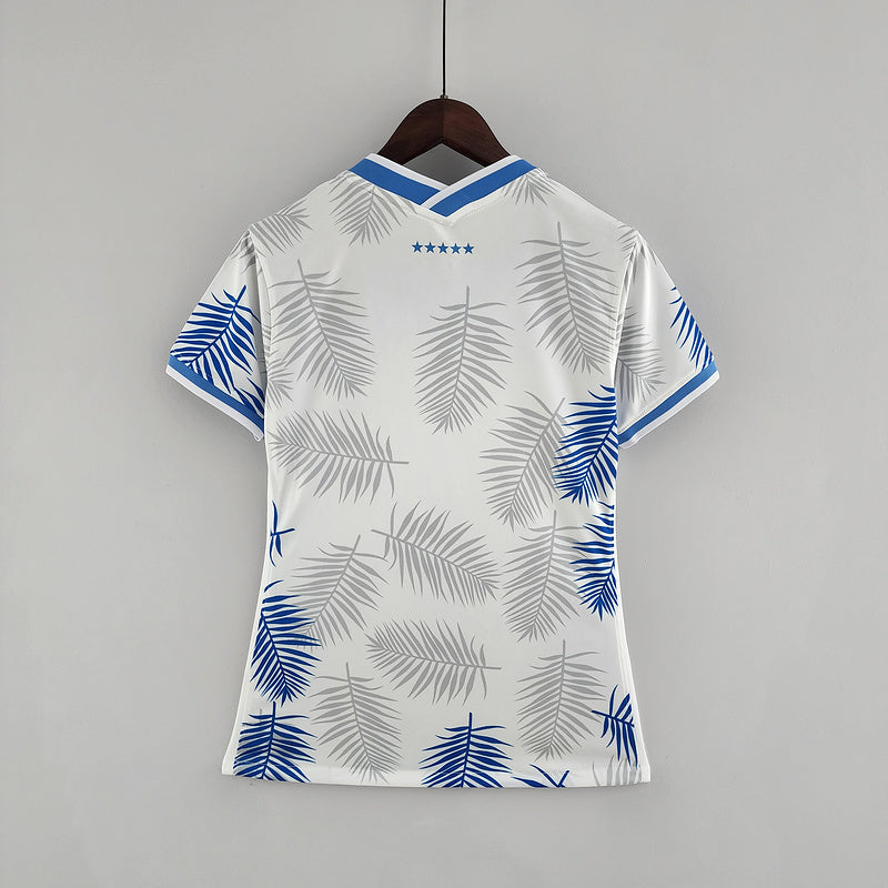 CAMISA BRASIL - CONCEITO - BRANCA COM AZUL - FEMININO - 22/ 23