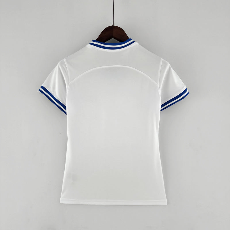 CAMISA BRASIL - CONCEITO - BRANCA COM AZUL - FEMININO - 22/23