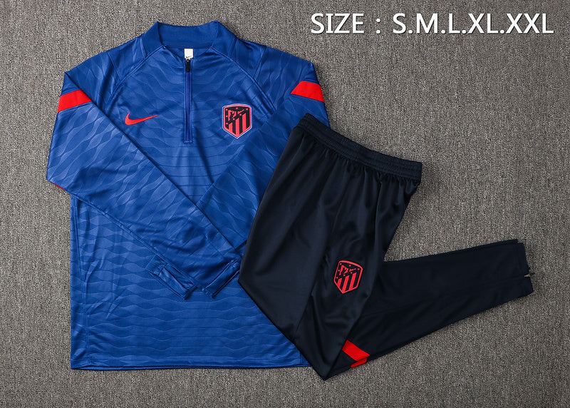 KIT PRÉ JOGO - ATLÉTICO DE MADRID - AZUL, PRETO E LARANJA