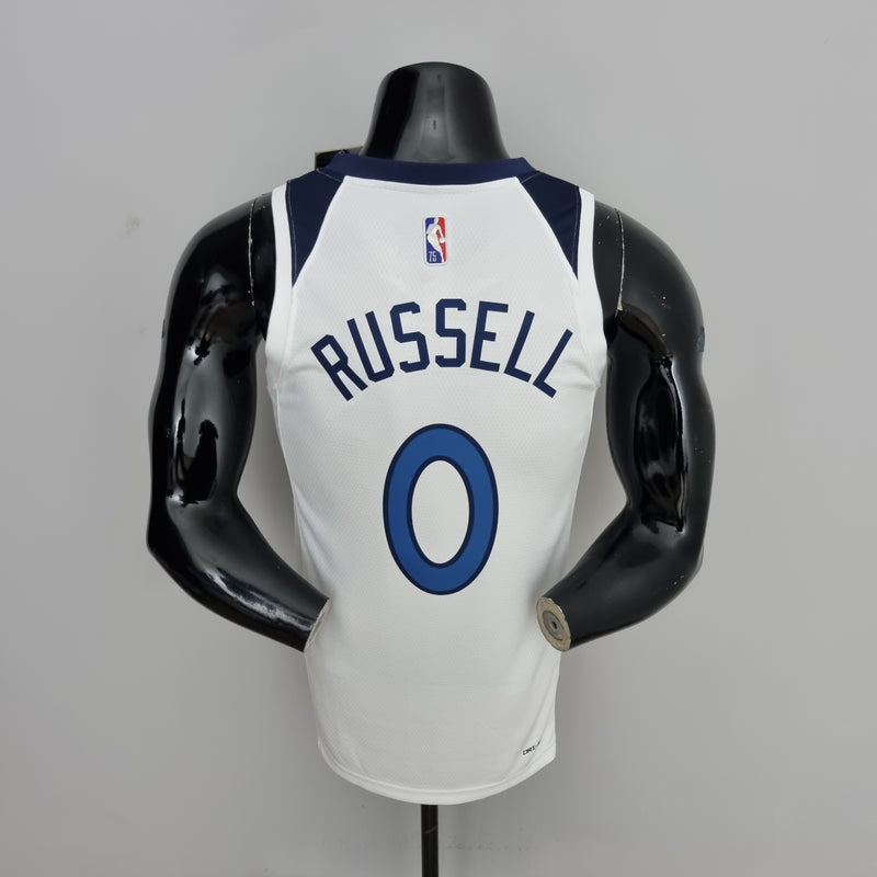 CAMISA MINNESOTA TIMBERWOLVES - BRANCA COM NIKE BRILHANTE - CITY EDITION 75TH ANNIVERSARY - 2022