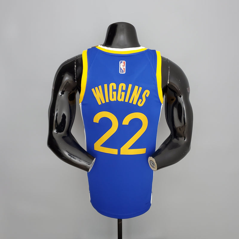CAMISA GOLDEN STATE WARRIORS - AZUL COM NIKE BRILHANTE - ICON EDITION 75TH ANNIVERSARY - 2021/ 2022