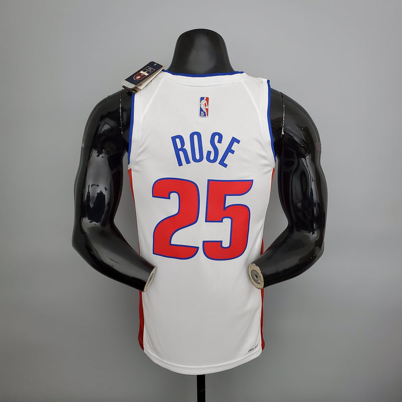 CAMISA DETROIT PISTONS - BRANCA COM NIKE BRILHANTE - ICON EDITION 75TH ANNIVERSARY - 2021/ 2022