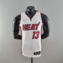CAMISA MIAMI HEAT - ICON EDITION 75TH ANNIVERSARY - NIKE BRILHANTE - BRANCA  - 2021/ 2022
