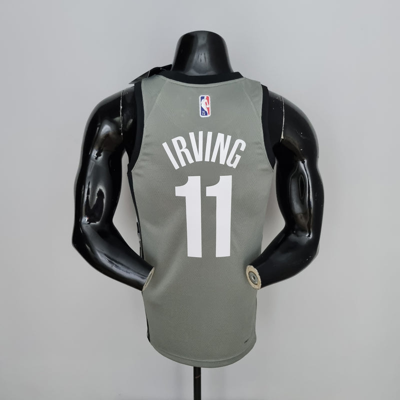 CAMISA BROOKLYN NETS - ICON EDITION 75TH ANNIVERSARY - JORDAN BRILHANTE - CINZA - 2021/ 2022