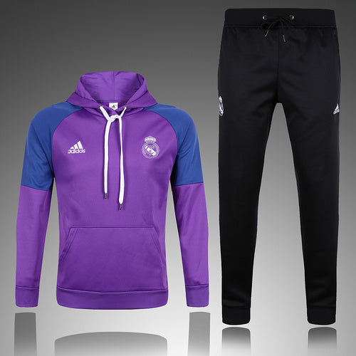 KIT PASSEIO COM CAPUZ - REAL MADRID - ROXO E AZUL